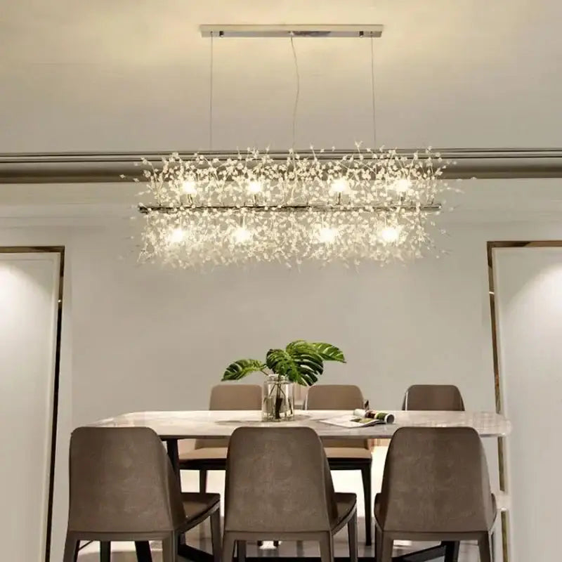Golden Dandelion Chandelier