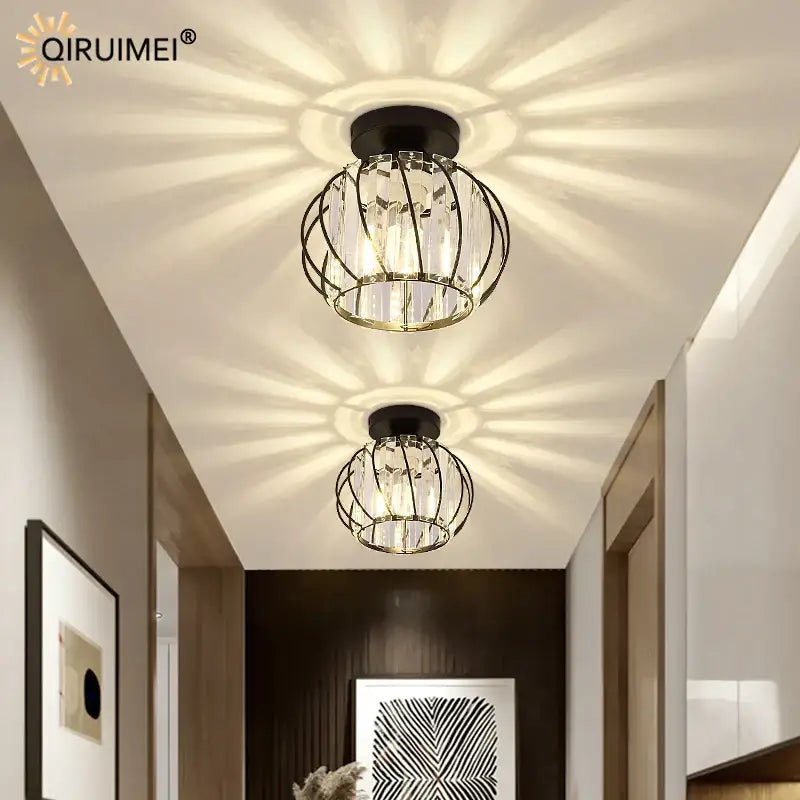 Gold Nordic Crystal 25cm Chandelier