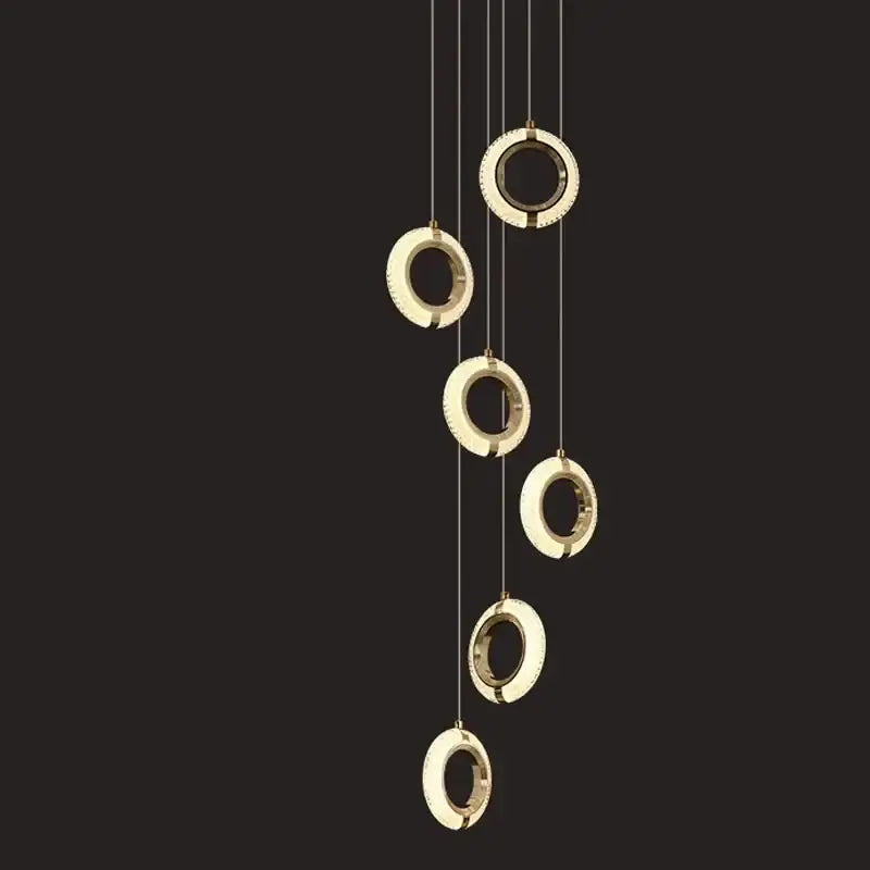Gold Crystal LED 30-Light Dining Room Chandelier