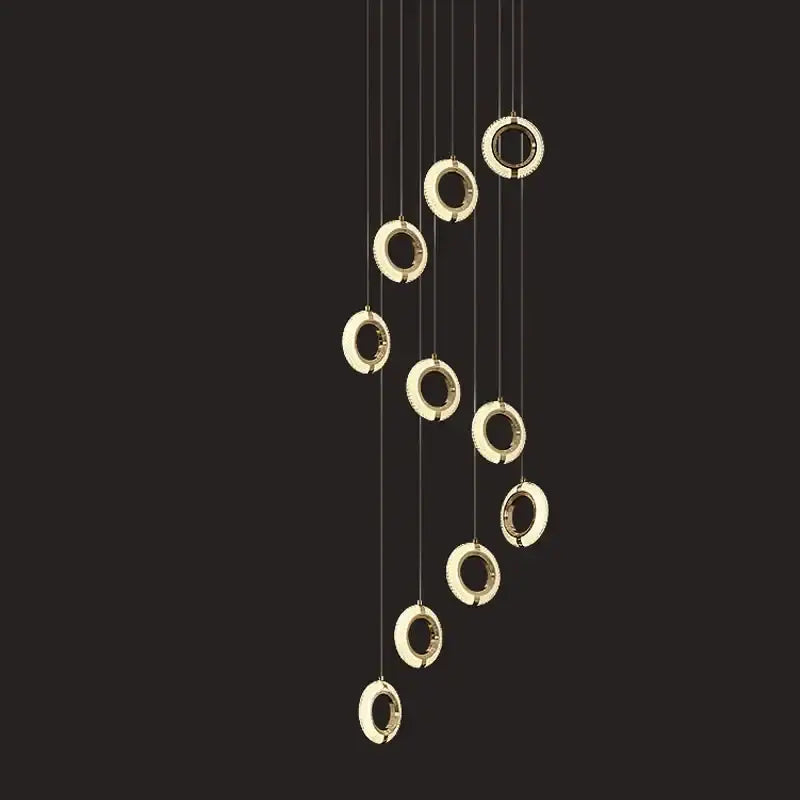 Gold Crystal LED 30-Light Dining Room Chandelier