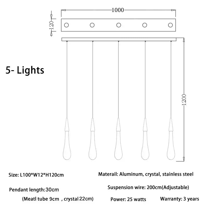 Gold Crystal Teardrop 49-Light Cascading Chandelier