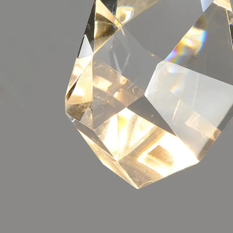Gold Crystal Glass Wall Sconce