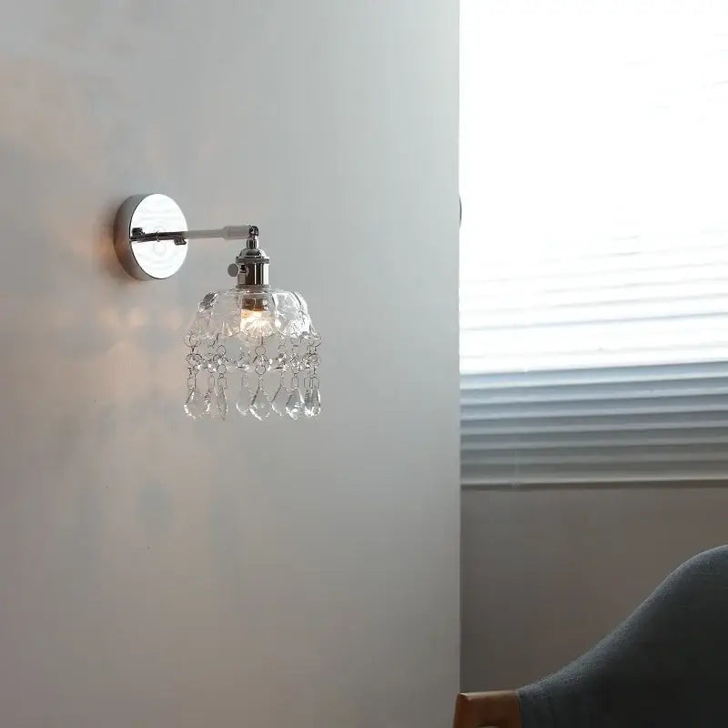 Crystal Iron Wall Sconce