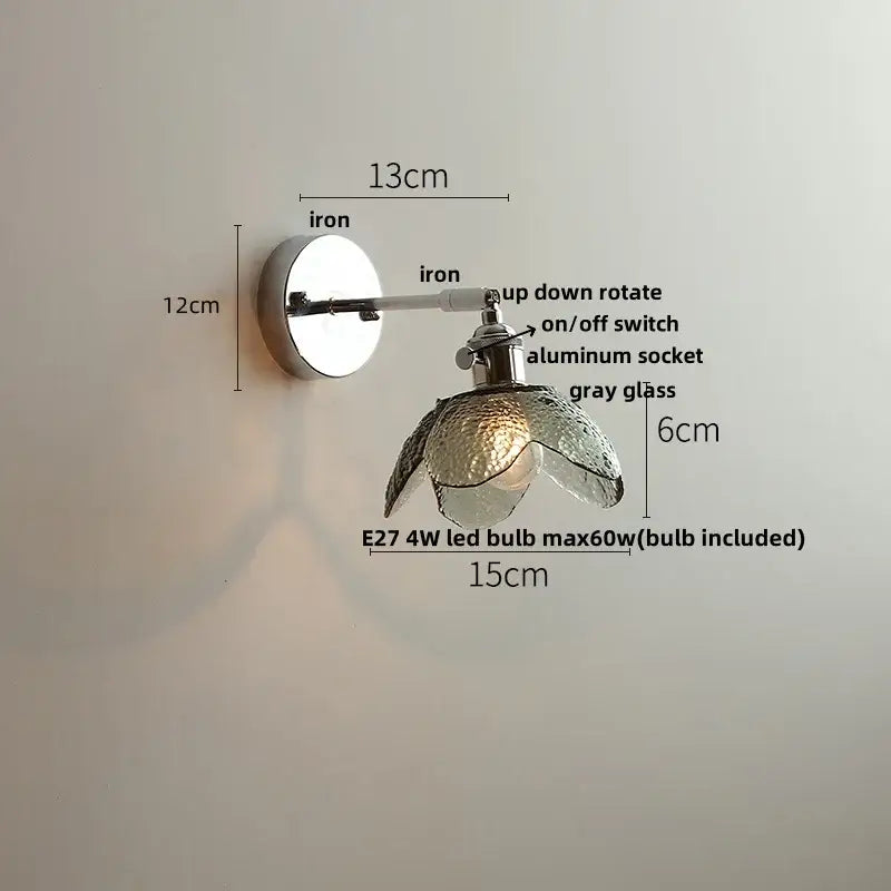 Crystal Iron Wall Sconce