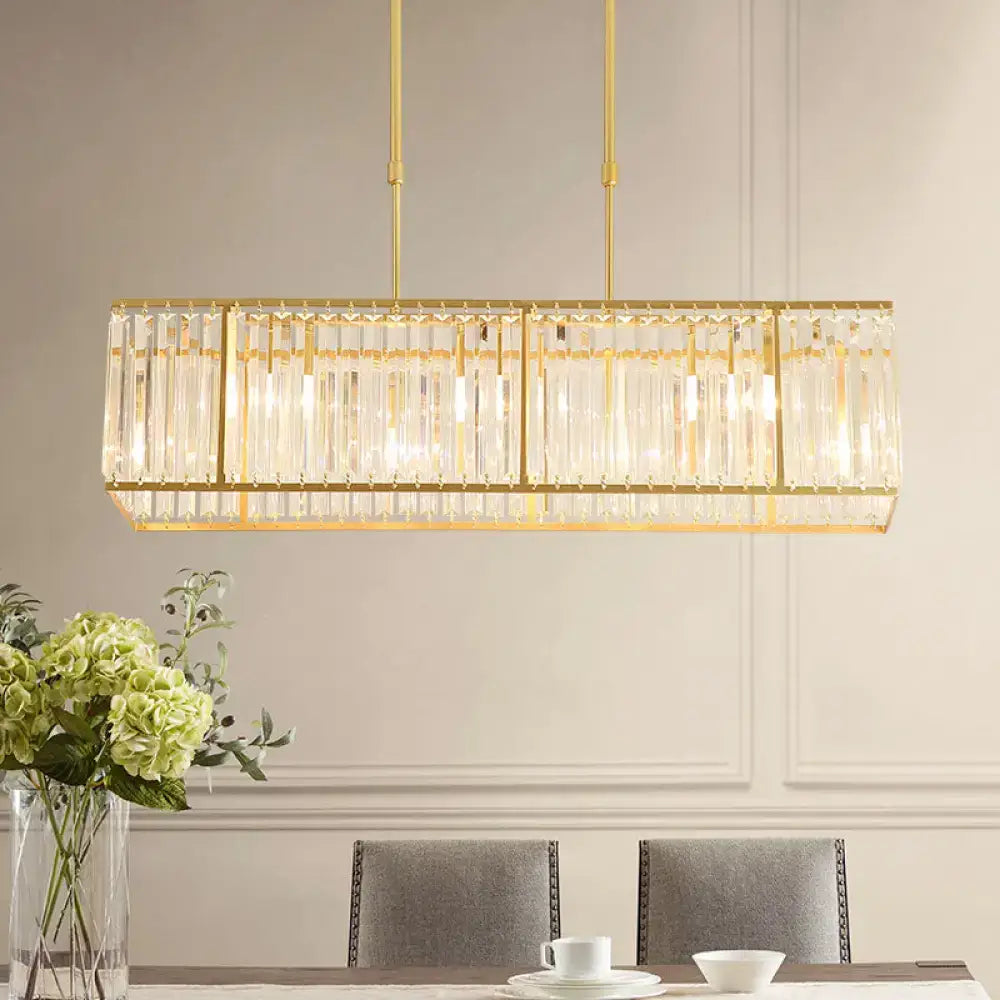 Crystal Rectangle Island Light