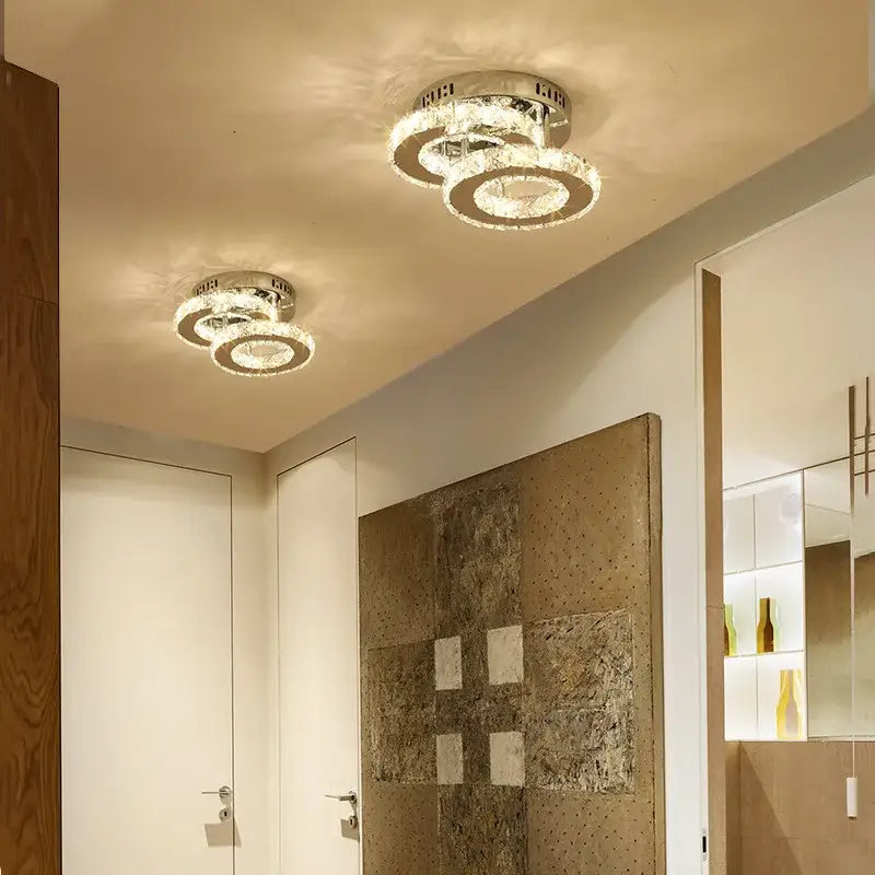 Crystal LED Ceiling Lamps