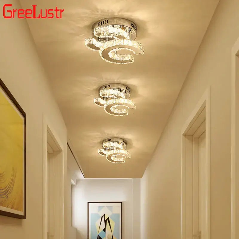 Crystal LED Ceiling Lamps