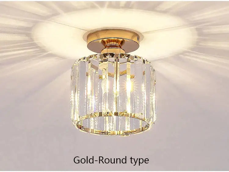 Crystal Black Cube Ceiling Light