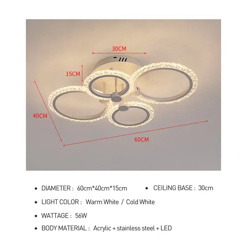Acrylic Ring Ceiling Light