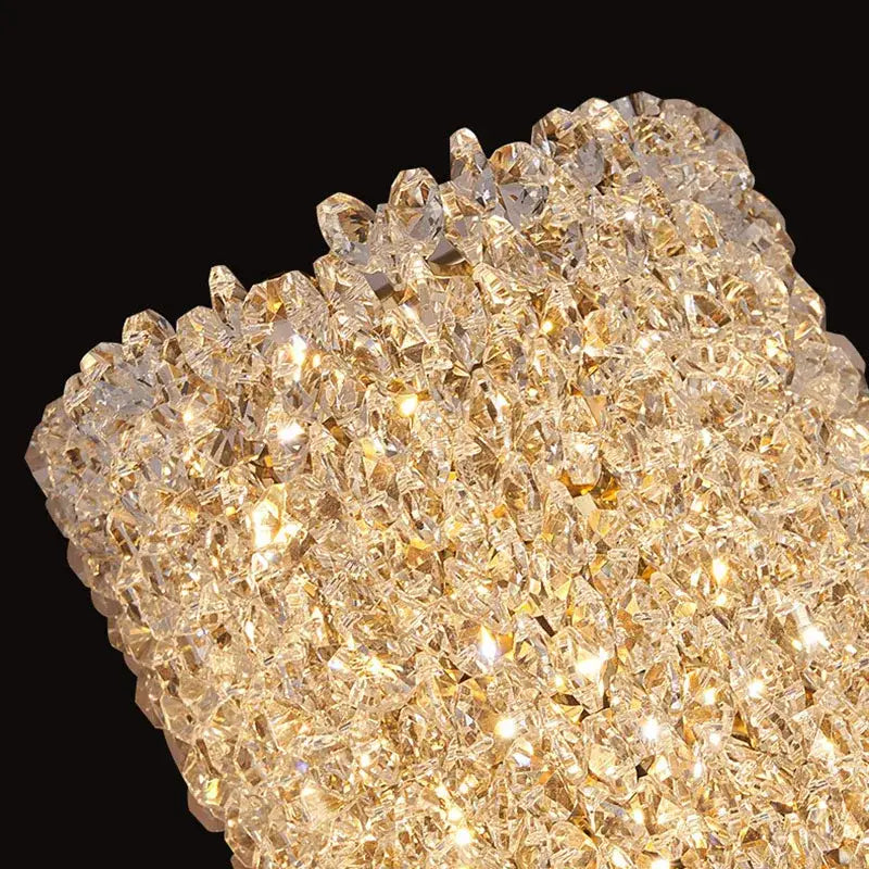 Gold Crystal Wall Sconce 60cm for Minimalist Interiors