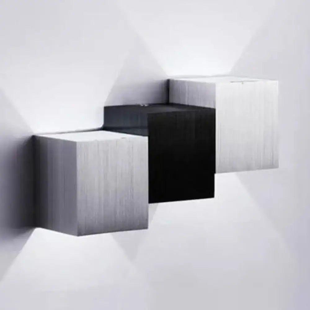Silver Black Wall Sconce