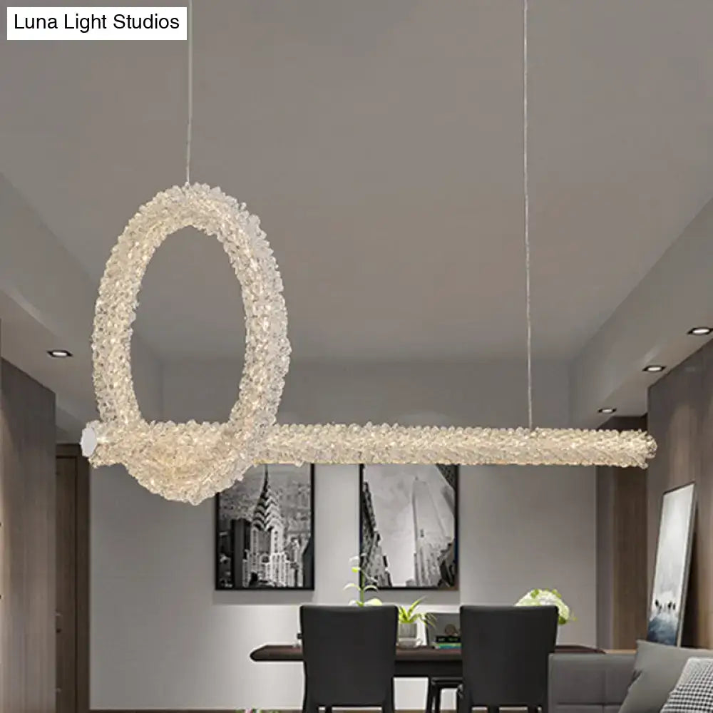 Brass Crystal Ceiling Pendant