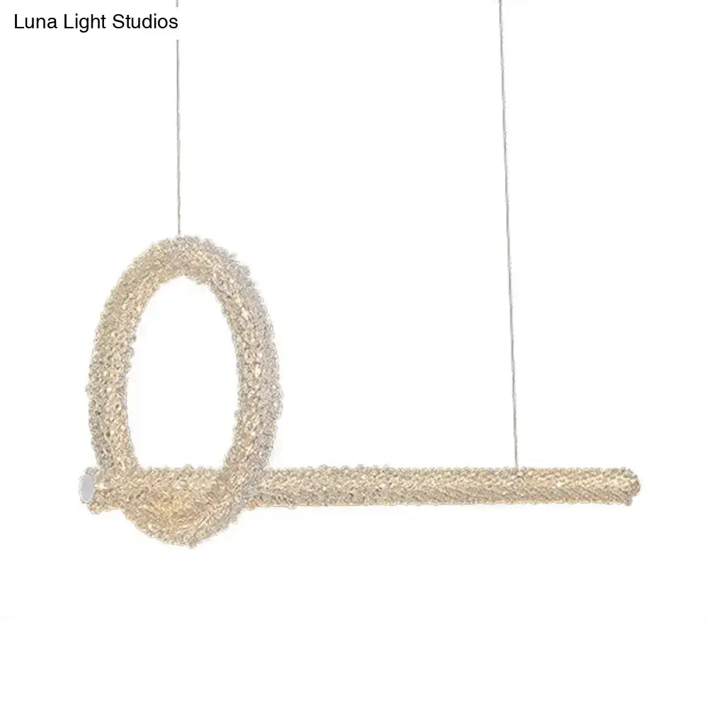 Brass Crystal Ceiling Pendant