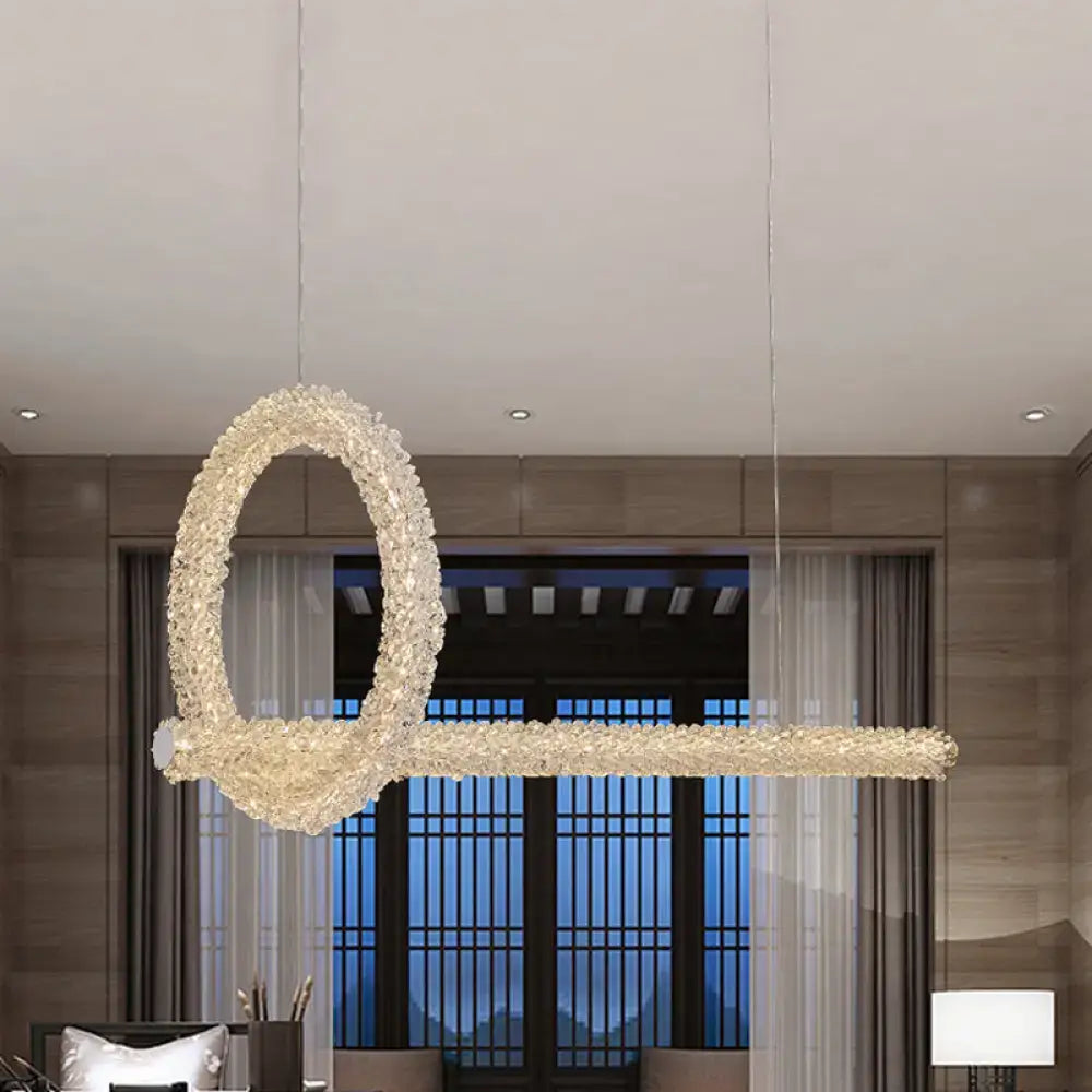 Brass Crystal Ceiling Pendant