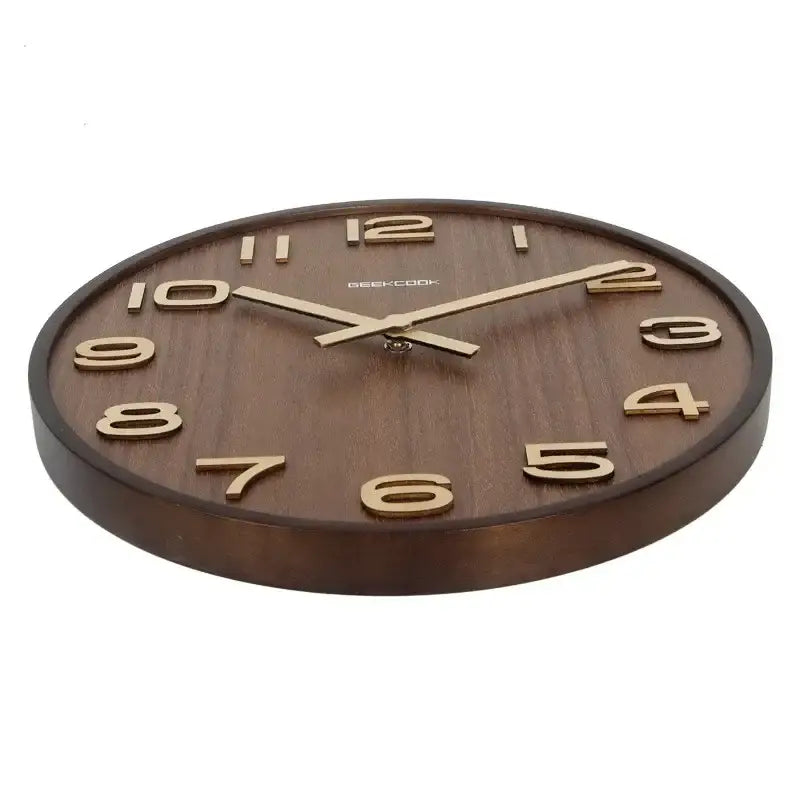 Bamboo Gold Wall Clock