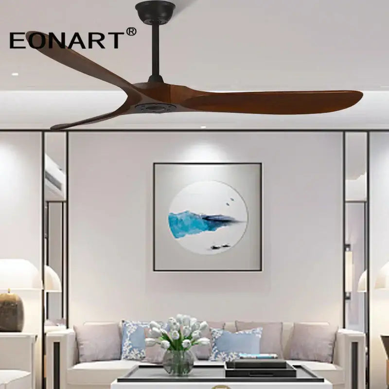 Solid Wood DC Ceiling Fan