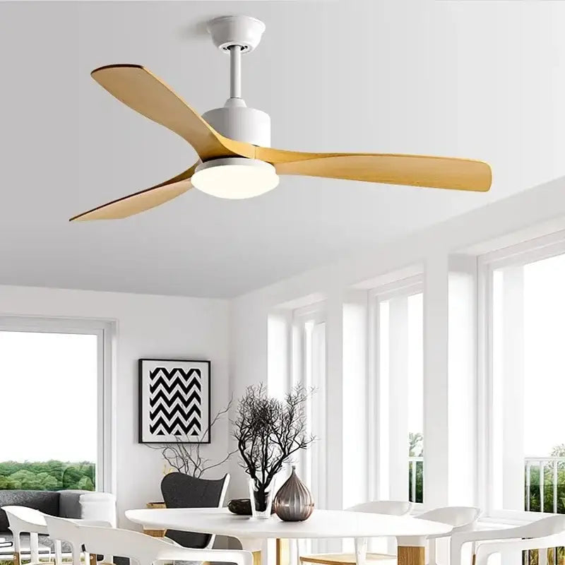 Wooden LED Ceiling Fan