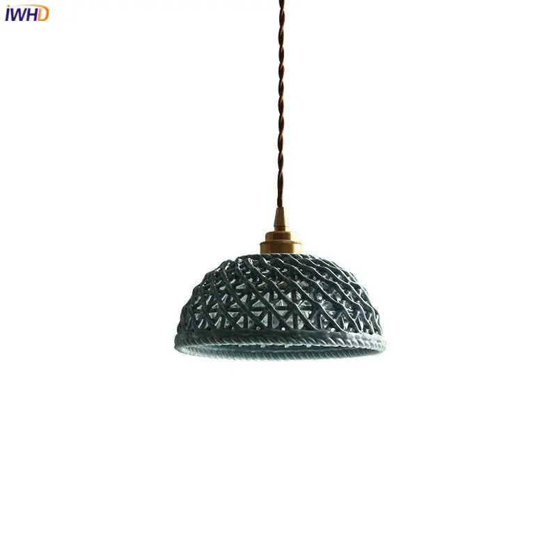 Gray Ceramic Pendant Light with Dual-Head Design