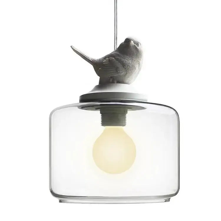 Glass Bird LED Chandelier