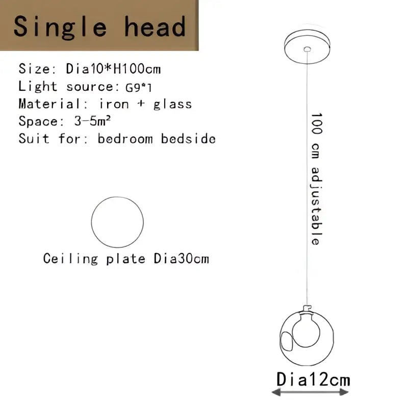 Bubble Glass LED Chandelier