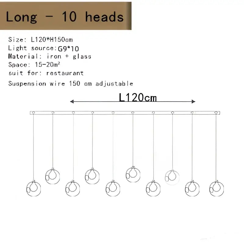 Bubble Glass LED Chandelier
