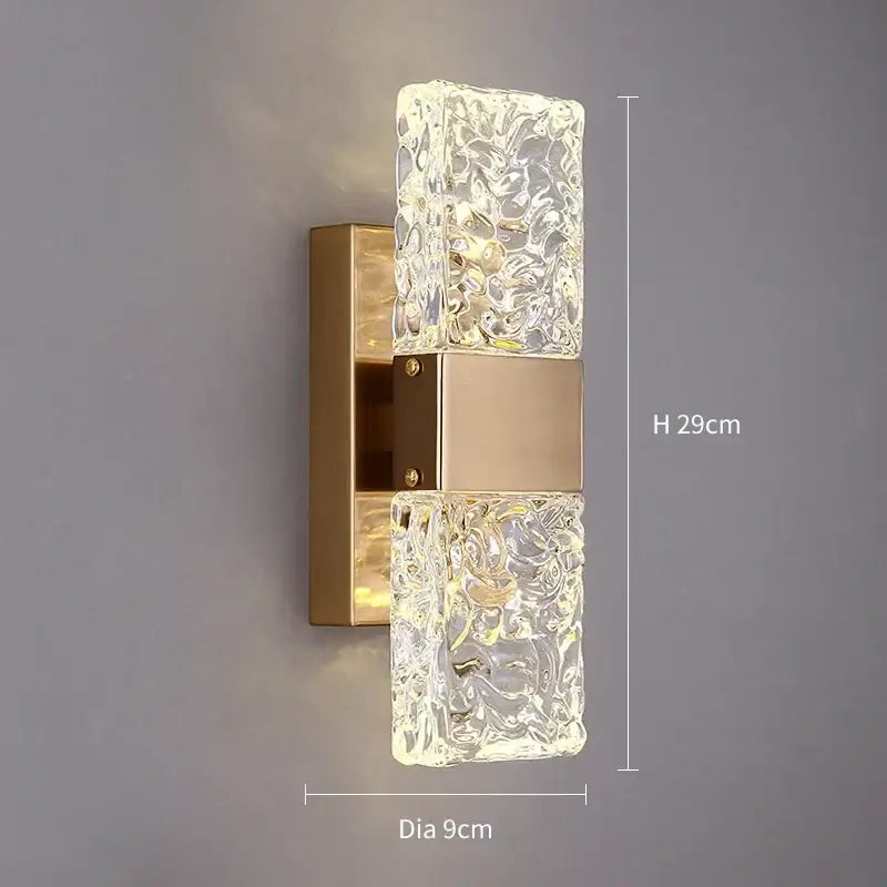 Gold LED Bedroom Wall Sconce