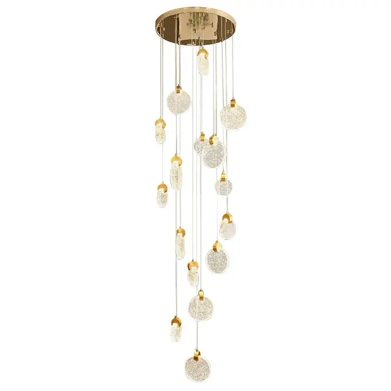 Golden Orb Crystal Chandelier