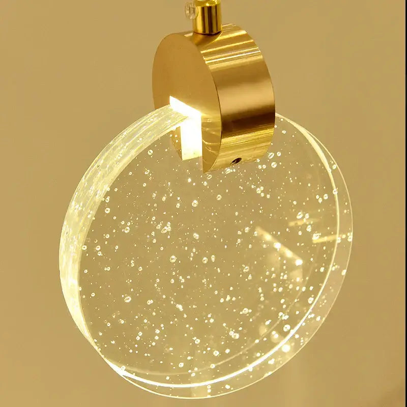 Golden Orb Crystal Chandelier