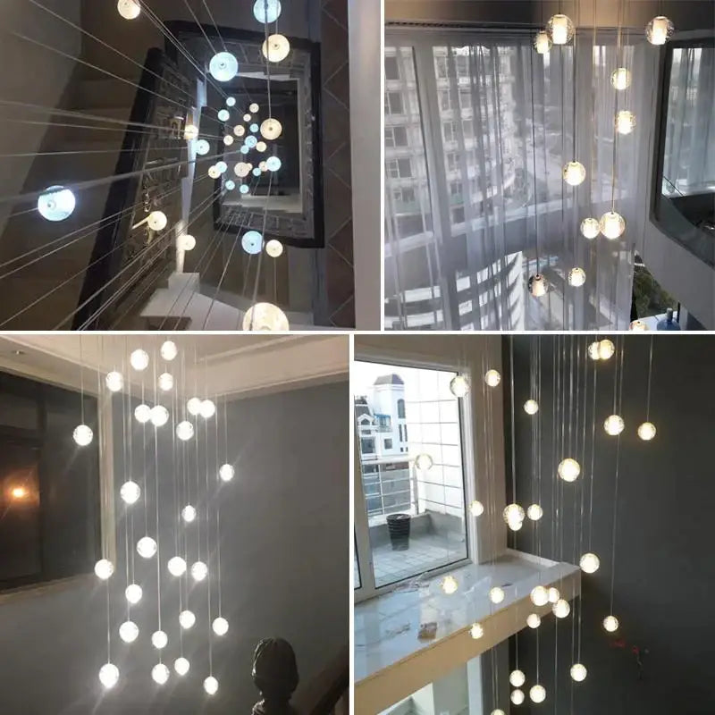 Round Crystal Pendant Light