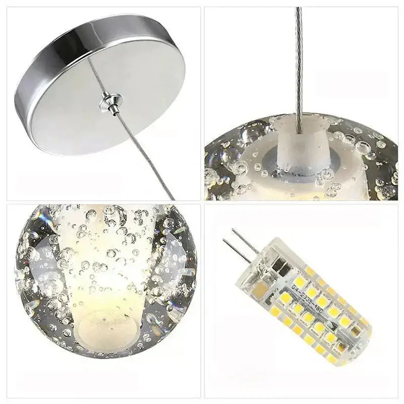 Round Crystal Pendant Light