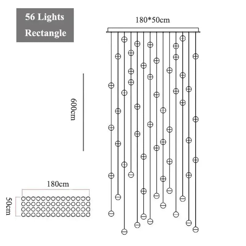 Round Crystal Pendant Light