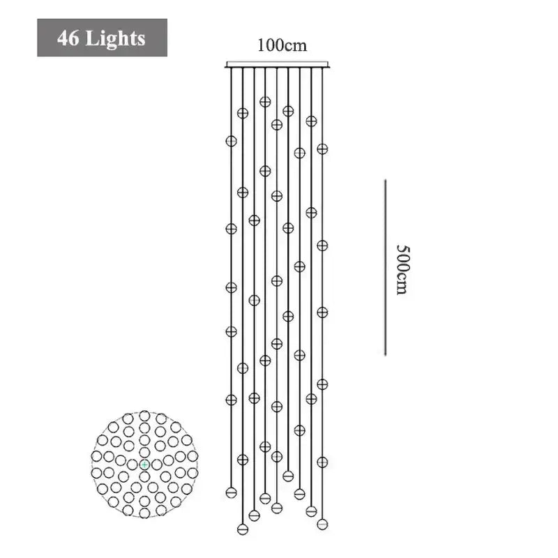Round Crystal Pendant Light