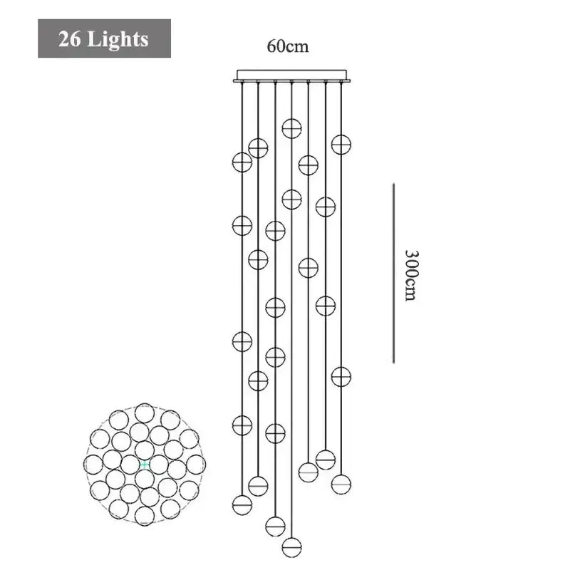 Round Crystal Pendant Light