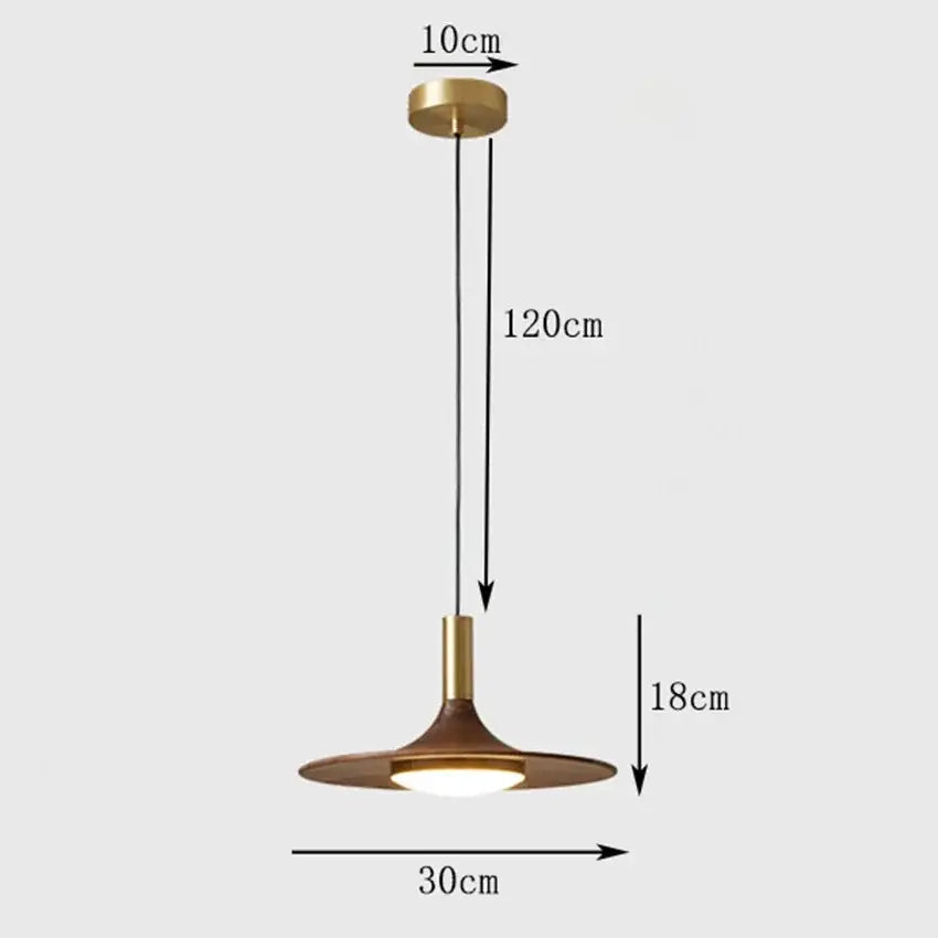 Wood Nordic Chandelier Light