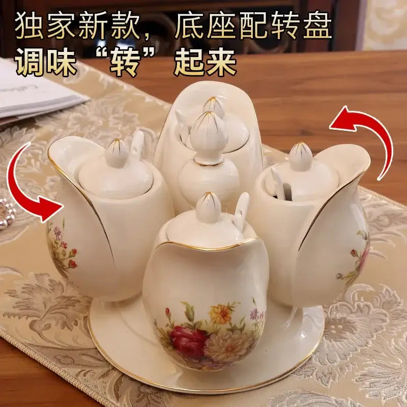 Green Ceramic Spice Set