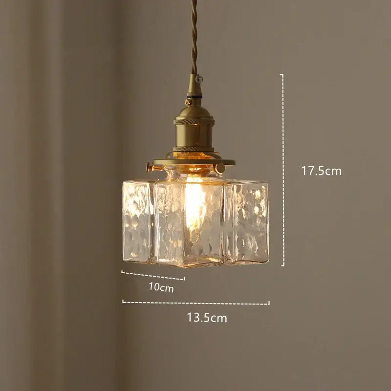 Amber Glass 3-Head Nordic Dining Pendant Light
