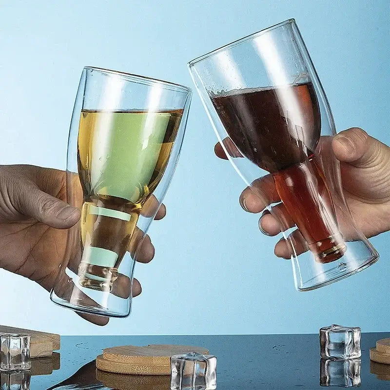 Double Wall Beer Mug Set