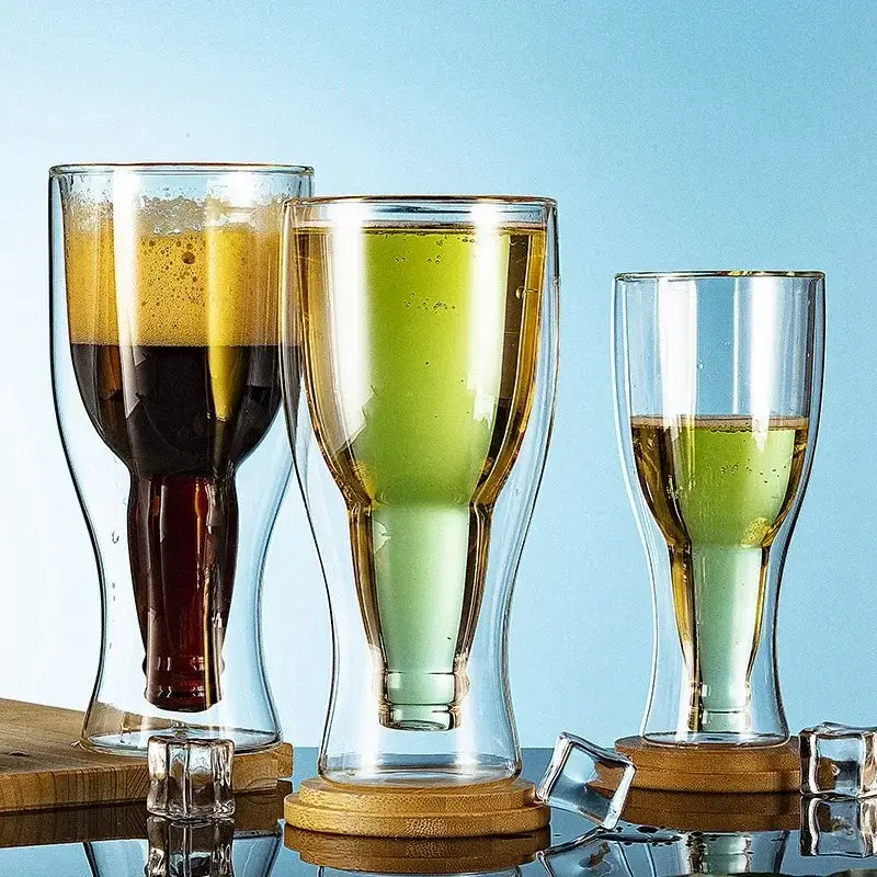 Double Wall Beer Mug Set