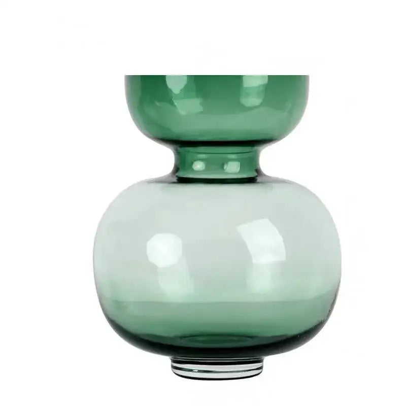 Green Gourd Glass Vase