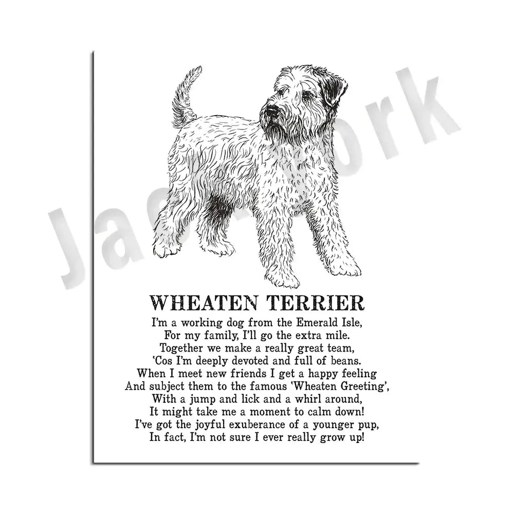 Black White Dog Poster Set