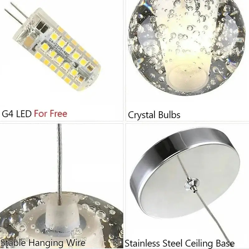 Crystal Ball Chandelier Pendant