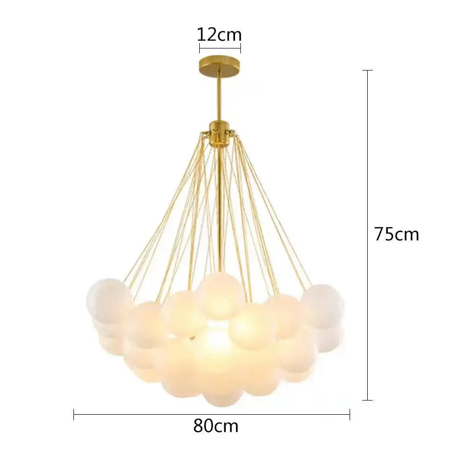 Frosted Glass Cloud Pendants