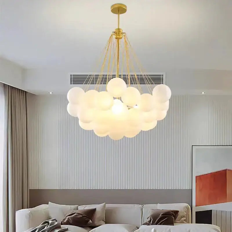 Frosted Glass Cloud Pendants