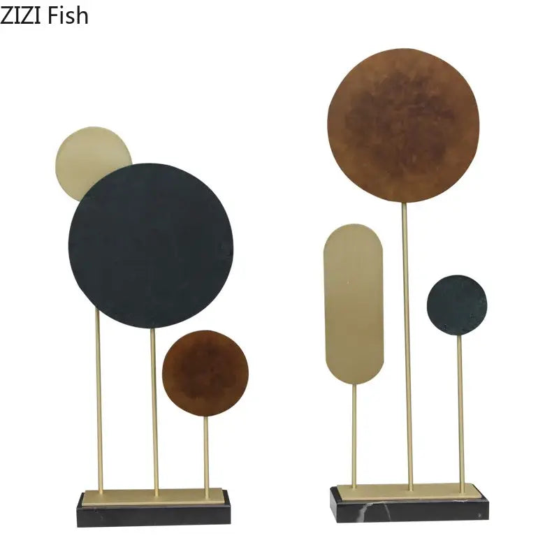 Alloy Marble Base Statue