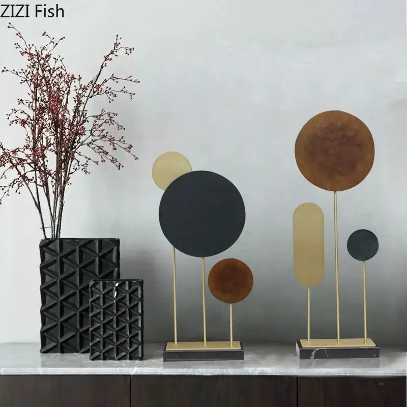 Alloy Marble Base Statue