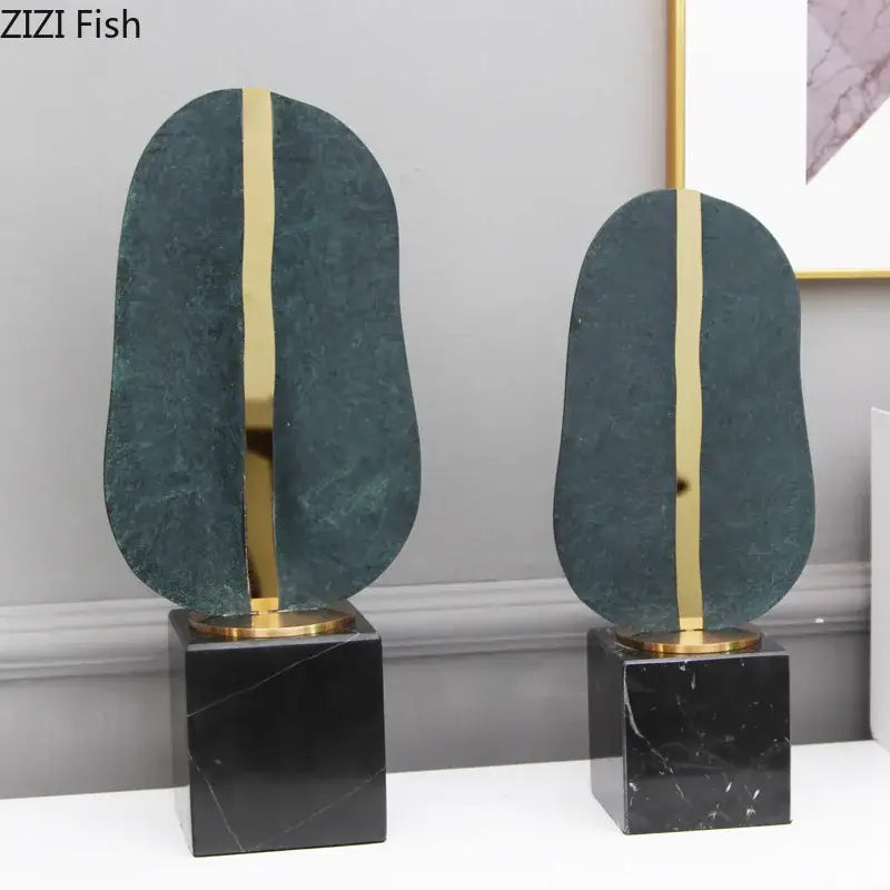 Alloy Marble Base Statue
