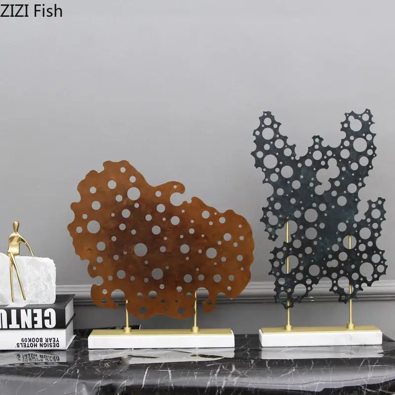 Alloy Marble Base Statue
