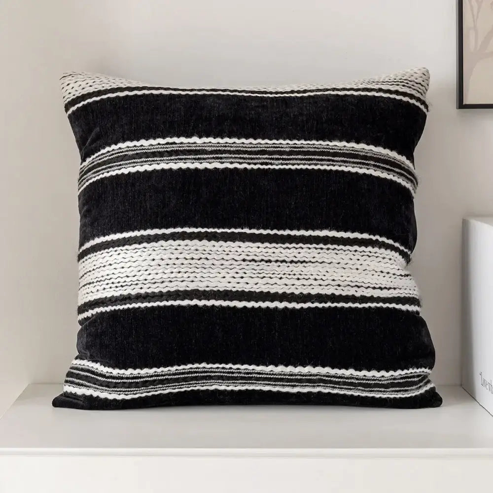 Black White Pillow Cover
