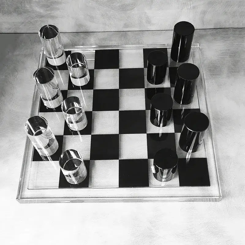 Crystal Chess Set Decor