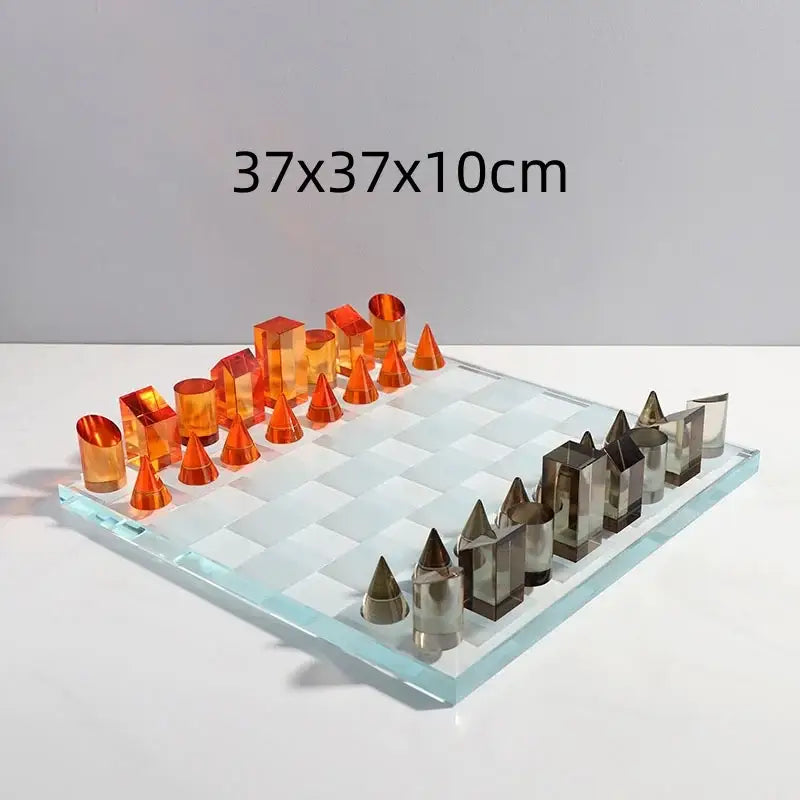 Crystal Chess Set Decor